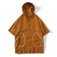 thumbnail image 2 of Mens Camisas de Verano Manga Corta con Capucha con Bolsillo Deportes Casuales, Camiseta Superior para Al Aire Libre Y Diario, 2 of 5