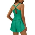 thumbnail image 3 of AherBiu Workout Jumpuits for Womens Short Tennis Rompers Summer One-Piece Outfits Exercise Gym Yoga Clothes, 3 of 6