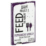 Project 7 Peppermint Vanilla Gum, 12 oz, (Pack of 12)