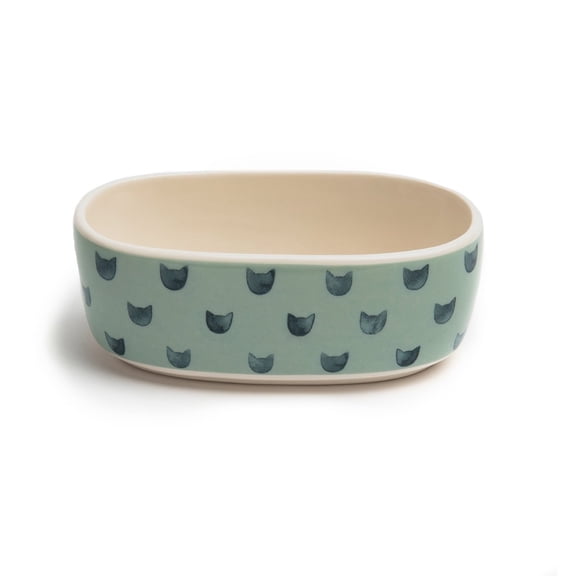 Park Life Designs Monty Oval Cat Dish 5.25" Holds 2 Cups