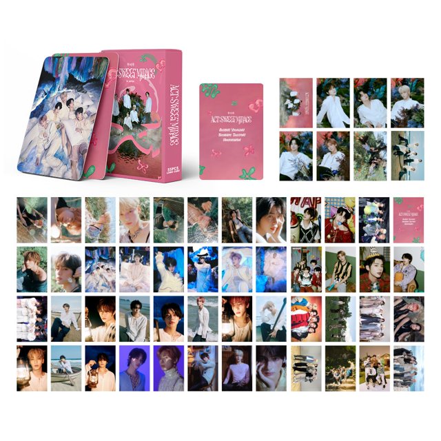 55 Unids/Caja TXT Photocards ACT SWEET MIRAGE Álbum LOMO Tarjeta Postal