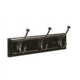thumbnail image 2 of Amerock 18 in (457 mm) 3 Hook Mahogany/Oil-Rubbed Bronze Hook Rack, 2 of 2
