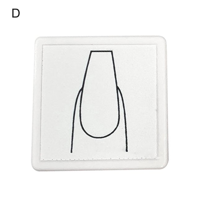 Flmtop Modèle d'Aquarelle de Moule de Type Carré de Pratique de l'Art Non Déformée d'Opération Simple de Joint d'Ongle pour la Manucure
