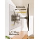 thumbnail image 2 of Mounting Dream Soporte de pared para TV con certificación UL para la mayoría de televisores de 26 a 55 pulgadas, soporte de TV de movimiento completo con diseño central perfecto, soporte articulado de, 2 of 5