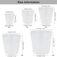 thumbnail image 4 of Bexikou 30 Pack Plants Nursery Pot,Soft Clear Plastic Planter,5 Sizes Seed Starting Pots Flower Plant Pots with Drainage Hole Plant Container for Seedlings Succulent Vegetable, 4 of 8