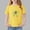 Yellow, variant on Piuwrlz Girls Short T-Shirts Kids Graphic Shirts Tops Crew Neck Pullover Red Size 7-8 Years