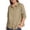 Khaki, variant on Tqcoqu Button Down Shirts for Women Half Sleeve Collared Casual Loose Blouses Summer Vacation Tops with Chest Pocket,Green Women's M-XXXXL
