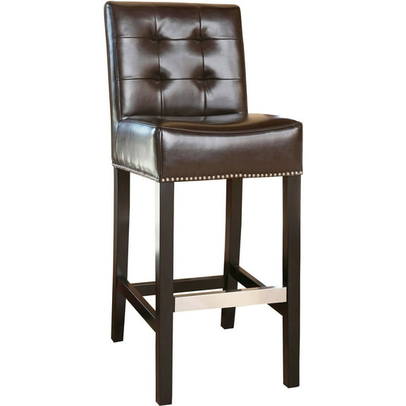 Devon and Claire Empire Bonded Leather Bar Stool, Multiple Colors