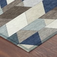 thumbnail image 3 of Addison Rugs Chantille Indoor/Outdoor Transitional Geometric Navy Machine Washable Rectangle Rug, 3' x 5', 3 of 8