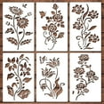 thumbnail image 2 of Eoozwa Garden Fence Large Flower Stencils-DIY Decoration 2024 Reusable Floral Stencil For Painting Wooden Wall Hedge Patterns, 2 of 6