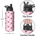 thumbnail image 2 of 32oz Insulated Cat Water Bottle with Handle & Flip Straw, Stainless Steel Travel Tumbler Cup, Holiday Gift for Women, Mom - Birthday, Christmas, Mother’s Day, 2 of 6
