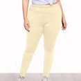 thumbnail image 4 of Sevevn Fashion Plus Size Womens Sexy Leggings Trousers Yoga Sport Hole Casual Pants Beige XXXXXL Rollbacks, 4 of 7