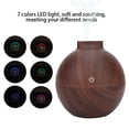 thumbnail image 3 of Wood Grain 130ml LED Mini Air Humidifier High-frequency Atomization Stable Performance Low Power Consumption Elegant And Stylish Design, 3 of 8