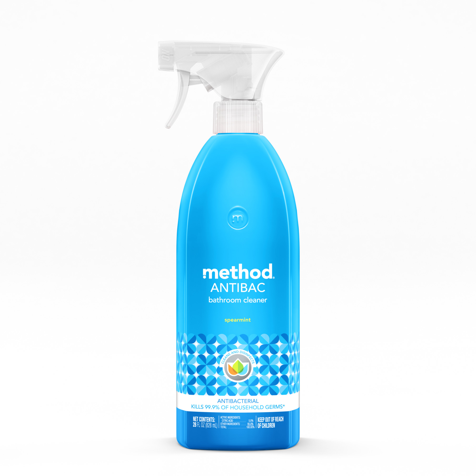 Method Antibacterial Bathroom Cleaner, Spearmint, 28 fl oz