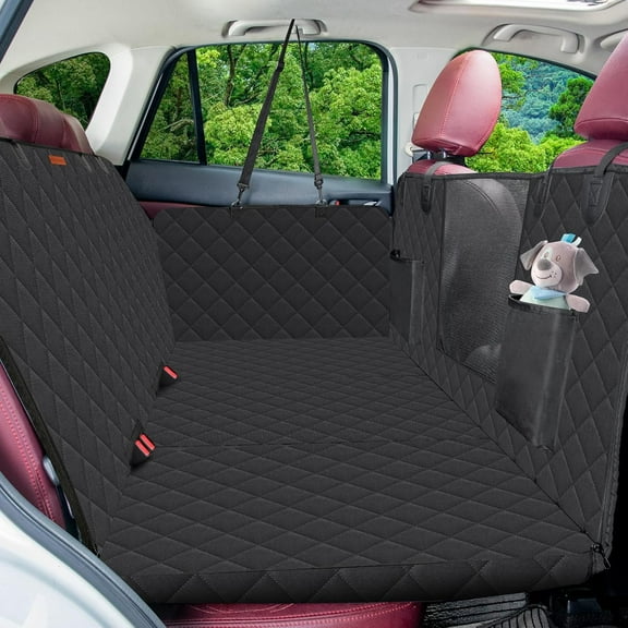 Dog Car Seat Cover for Back Seat, Hard Bottom, 100% Waterproof, 330bs Back Seat Extender, Perfect for SUV and Truck