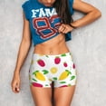thumbnail image 3 of Goofa Strawberry and Lemon Printed Workout Shorts Women Seamless Scrunch Butt Lifting High Waisted Gym Booty Shorts Elastic Workout Shorts-Large, 3 of 8
