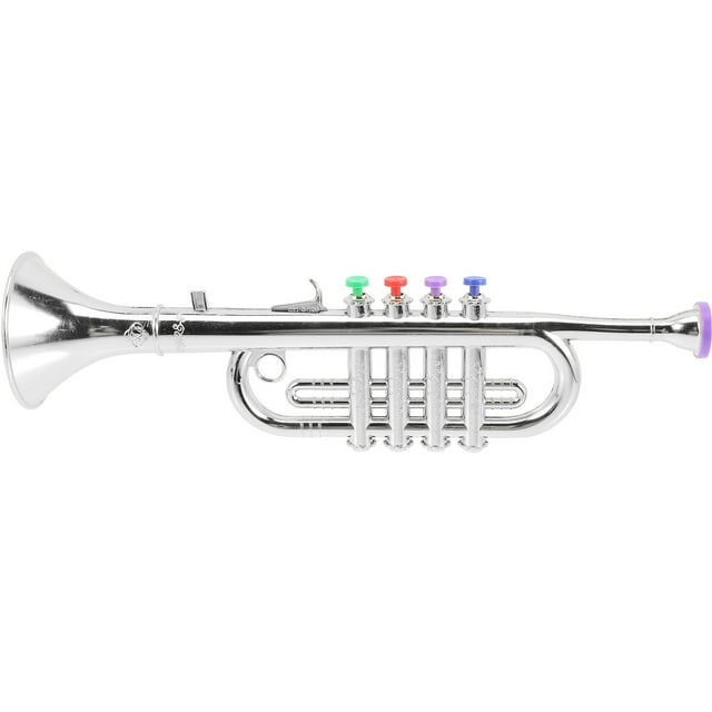 EeaseCA Simulated Trumpet Toy Kids Trumpet Learning Toy Creative Musical Toy Plastic Trumpet Toy