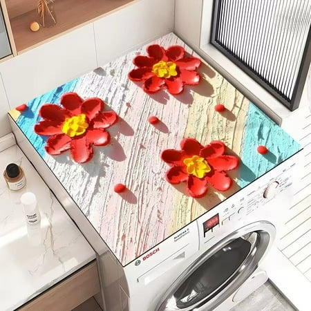 

Nvzi -b washing machine dryer dust mat used for top creative washing machine dust mat quick drying water absorbing mat kitchen laundry room top protective mat ( 23.6*23.6in A51)