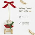 thumbnail image 3 of Spode Christmas Tree Teddy On Sleigh Ornament, Durable Holiday Ornament for Festive Decor & Winter Wonderland Display - Sleek Seasonal Ornaments for Tree, Mantel, Holiday Home Decoration, 3 of 7