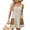 01 Khaki, variant on Women's Summer Striped Sleeveless Mini Dress, Spaghetti Straps Athletic Built-in Shorts Sundress with Pockets