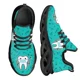 thumbnail image 1 of Zapatos planos con estampado divertido de dientes de dentista para mujer, zapatillas azules con cordones, calzado transpirable de verano para adolescentes, 1 of 6