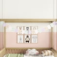 thumbnail image 3 of Kacho Twin Size Canopy Frame Floor Bed with Fence and Guardrails, Wood Twin Bed Frame for Bedroom, Canopy Bed for Adults Teens, No Box Spring Needed, Easy Assembly, Natural, 3 of 8