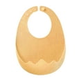 thumbnail image 2 of Babero De Alimentación Para Bebé, Protección De Tela, Banda Para El Cuello, Unisex, Lavable, Naranja Claro Macarena  babero de manga larga, 2 of 8