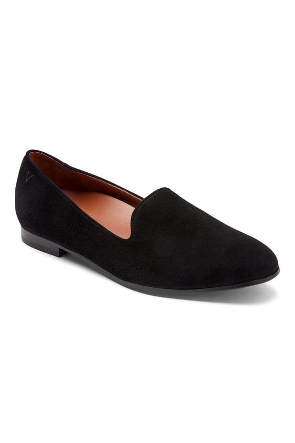 Women's Willa Slip-on Flat Black Suede 9.5M