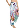 thumbnail image 2 of Uemuo Cactus Pattern Women's Wide Leg Palazzo Lounge Pants with Pockets Light Weight Loose Comfy Casual Pajama Pants-X-Large, 2 of 9