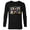Black, variant on Kingdom Hearts III Mickey Mouse Characters - Long Sleeve T-Shirt for Men -Customized-White