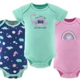 thumbnail image 5 of The Peanutshell Dino Girl Bodysuit Pack Baby Outfits for Baby Girls 3-6 Months, 4-Pack, 5 of 6