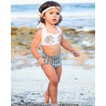 thumbnail image 6 of Styles I Love Infant Baby Girl Mermaid Scale Bikini Swimsuit Bathing Beach Pool Party Swimwear (White + Silver, 130/3-4 Years), 6 of 7