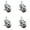 4 Swivel - Top Lock Brakes - Gray, variant on 3 Inch Gray Polyurethane 3/8 Inch Threaded Stem Caster with Brake
