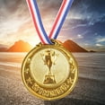 thumbnail image 6 of 10-Pack Gold Silver Bronze Award Medals for Kids and Adult Sports Tournaments Prize Round with Neck Ribbon for Olympic Style for Children School Sports or Any Competition (Gold), 6 of 6