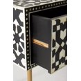 thumbnail image 4 of Moroccan inlay desk Black moroccan bone inlay console, black console, black desk , black furniture, 4 of 4