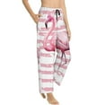 thumbnail image 3 of Kdxio Women's Comfy Stretch FlamingoPrint Drawstring Pajama Pants-Small, 3 of 9