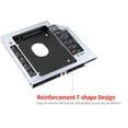 thumbnail image 2 of TFixol 12.7mm CD-ROM Drive Hard Disk Caddy 2.5 inch HDD/SSD Bracket with SATA3 Interface Aluminum Magnesium Alloy Shell for Laptop, 2 of 7