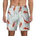 thumbnail image 2 of Goofa Koi Fish Corals,Spring Summer Printed Men's Swim Trunks Board Shorts Quick Dry Mens Swimming Trunks with Compression Liner,Breathable Fit Hawaii Beach Shorts-Medium, 2 of 9