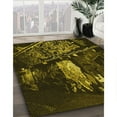 thumbnail image 3 of Ahgly Company Machine Washable Indoor Square Transitional Midnight Gray Area Rugs, 6' Square, 3 of 7