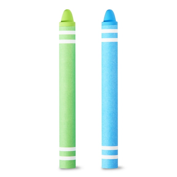 onn. Crayon Tablet Styluses Touch Pen with Soft Silicone Tip, 2 Count Pack - Blue and Green
