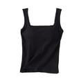 thumbnail image 5 of HAYIMI Women Stretch Camisole Tank Tops Soft Ribbed Knit Sleeveless Shirt Casual And Layering Square Neck Summer Solid Color Relaxed Fit Vests, 5 of 5