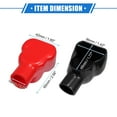 thumbnail image 6 of 3 Pair Battery Terminal Insulation Covers 65mm Length 18mm 0.71" Car Battery Post Cap for Motorcycle, 6 of 6