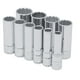 thumbnail image 2 of Juego de 10 dados largos en pulgadas 3/8' en riel Urrea 52107, 2 of 2