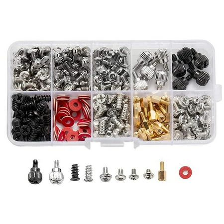 

280PCS Computer Screw Standoffs Set Kit .5 Screw for Hard Drive Computer Case Motherboard Fan