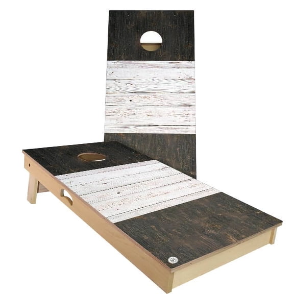Skip's Garage | France Flag Rustic Cornhole Board Set | Includes Boards & Bags | Choose Your Size & Accessories