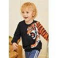 thumbnail image 4 of FEDPOP Boys Sweatshirts Toddler Cotton Pullover Tiger Shirts Clothes Kids Sweatshirt 4T, 4 of 8