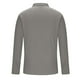 thumbnail image 5 of Blusa y camisa de manga larga con cuello vuelto para hombre, camisa de color liso, jersey con solapa y botones de tira vertical, blusa de poliéster de manga larga para hombre, 5 of 6