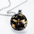 thumbnail image 2 of Honeybee Glass Design Circular Pendant Necklace, 2 of 5