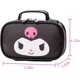thumbnail image 2 of Kawaii Kuromi Bag, Kuromi Makeup Bag, Cute Cartoon Cosmetics Bag, Mini Travel Toiletry Bag, Waterproof Reusable Faux Leather (Black), 2 of 4
