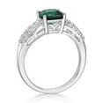 thumbnail image 2 of Jay Heart Designs 925 Sterling Silver Created Emerald and Created White Sapphire Ring, 2 of 4